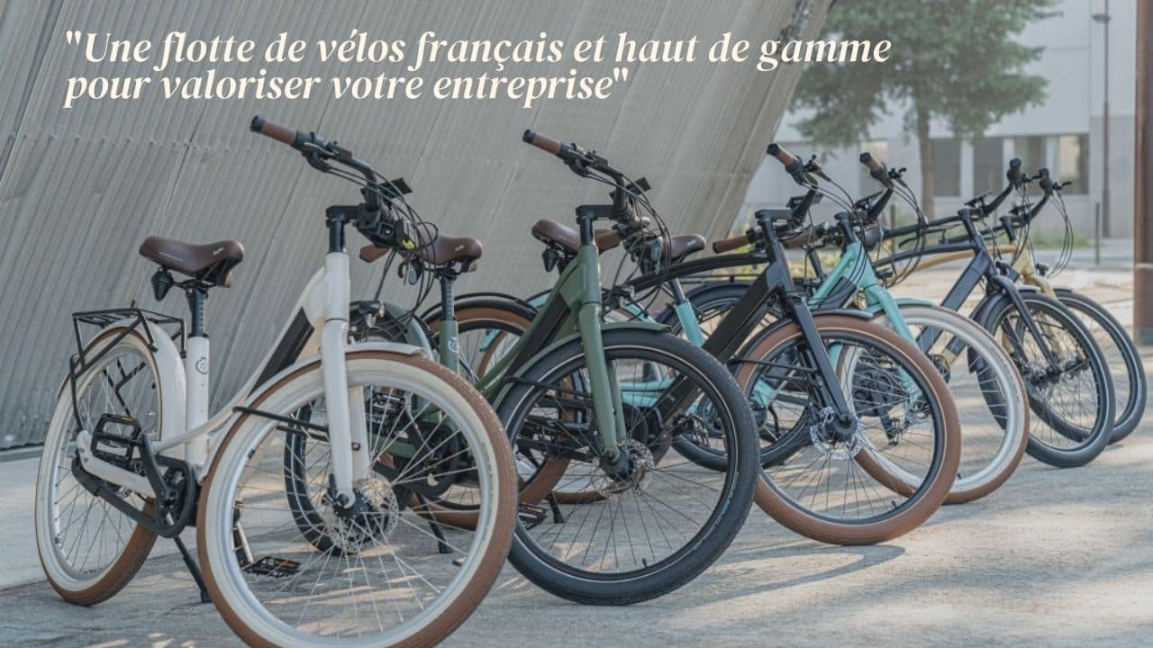 Flotte de vélos d'entreprise de marque française