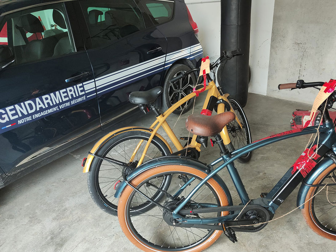 Connectivité : la gendarmerie retrouve deux vélos Reine bike grâce à notre système de géolocalisation !
