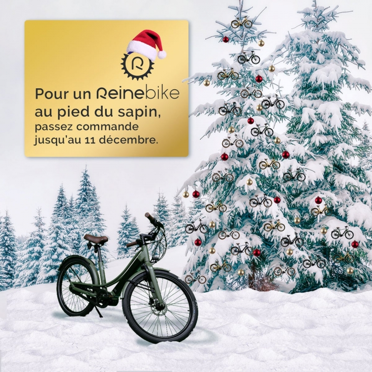 Commandez avant le 11 décembre pour retrouver votre vélo électrique français au pied du sapin.